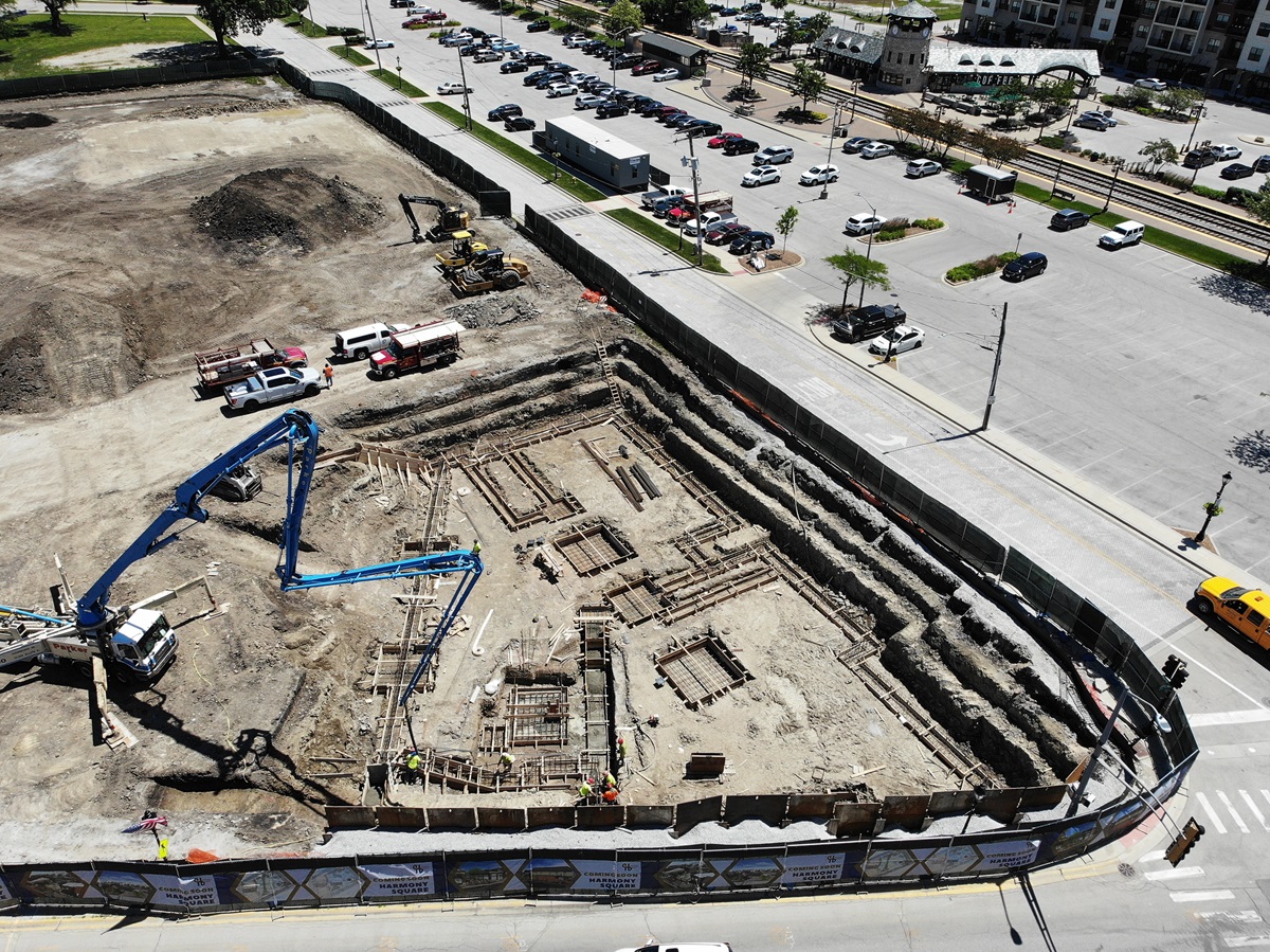 Harmony Square construction on June 10, 2024